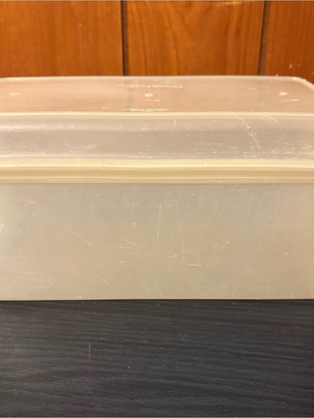 Tupperware Translucent Cream Food Storage Box